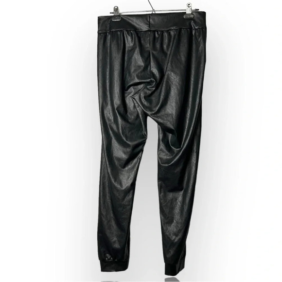 Commando NWT Black Faux  Leather Joggers L - Picture 5 of 8